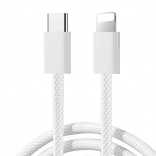 Câble USB-C vers Lightning 30W, 1m, Blanc