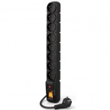 Multiprise noire 8 prises 3 m - Acar