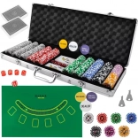Set de poker 500 jetons dans une mallette en aluminium