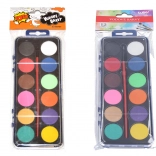 Aquarelles 12 couleurs avec pinceau
