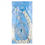 Coffret de beauté avec tresse blonde pour petites princesses