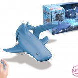 requin RC pour l’eau 35 cm avec télécommande 2,4 GHz et charge USB