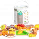 Aliments à découper en bois pour enfants ECOTOYS