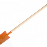 Teddies bêche pour enfants avec manche en bois, droite – Orange