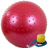 Ballon de gymnastique avec pompe rouge
