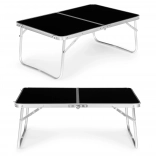 Table de pique-nique pliante petite table de camping 60x40cm noir