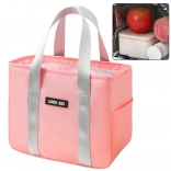 Sac isotherme pour aliments rose 24 cm