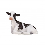 Figurine veau Holstein couché