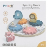 Blocs en bois à engrenages pour enfants avec animaux