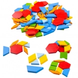 Mosaïque en bois colorée BIGJIGS TOYS