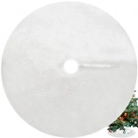 Base blanche en fourrure pour sapin de Noël 72 cm