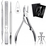 Kit pour ongles incarnés avec pinces et outils en acier inoxydable