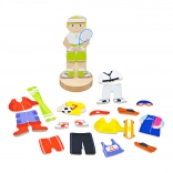 Puzzle magnétique d’habillage activités sportives Bigjigs Toys