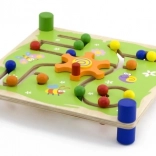 Viga Trop et Suivez Jeu Didactique en Bois Montessori
