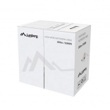 câble réseau LAN UTP Cat6 CU 305 m, conducteur rigide, gris