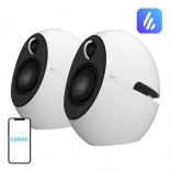 Edifier e25HD enceintes blanches avec son Hi‑Res et Bluetooth