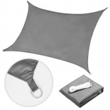 Voile d’ombrage carré imperméable 3×3 m MultiGarden – Gris