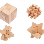 Casse-têtes en bois – Set de 4 pièces