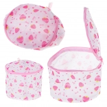 Sac de lavage en maille pour sous-vêtements avec motif fraises