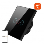 Interrupteur intelligent WiFi Avatto 3 voies TUYA (noir)