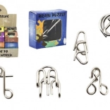 casse-tête en métal assorti en boîte 5 × 5 cm