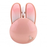 Souris sans fil MOFII Bluetooth avec motif lapin blanc-rose