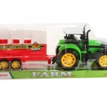 Tracteur avec remorque pour chevaux à inertie