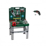 Atelier portable BOSCH dans une valise avec tournevis sans fil