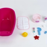 Grande baignoire avec accessoires pour poupées