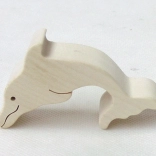 Fauna dauphin en bois