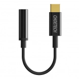 Adaptateur Choetech AUX003 Adaptateur USB‑C vers prise audio 3,5 mm (noir)