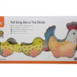 Viga poule à tirer avec poussins 36 cm