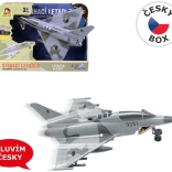 Avion de chasse à inertie avec lumière et son