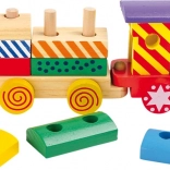 Train en bois à tirer multicolore small foot