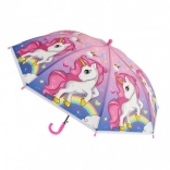 Parapluie enfant à motif licorne, automatique, 64 cm