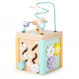 Cube éducatif en bois Ecotoys