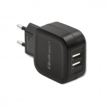 Chargeur secteur Qoltec 17W 2xUSB