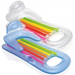 Matelas flottant gonflable avec dossier et porte-gobelet INTEX