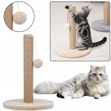 Griffoir pour chats tour marron clair 40 cm x 30 cm