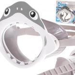 Masque de plongée pour enfants avec motif requin