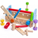 Établi en bois et caisse à outils 2 en 1 Bigjigs Toys
