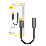 Baseus adaptateur USB‑C vers audio 3,5 mm – noir