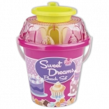 Androni set de sable avec entonnoir moyen – Rose