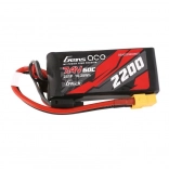 Batterie Gens Ace LiPo 2200mAh 7,4V 60C avec connecteur XT60