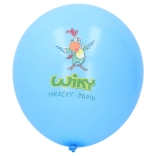 Ballon bleu avec impression WIKY 30 cm – lot de 100 pièces
