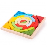 Bigjigs Toys arcs et triangles en bois empilables