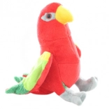 Lori rouge en peluche 18 cm