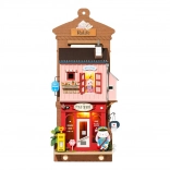 Mini-maquette de bureau de poste à suspendre