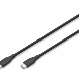 Câble USB-C en silicone de connexion - USB-C, USB 2.0 60 W, 1 m noir