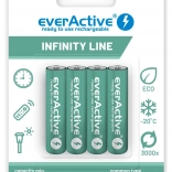 Piles rechargeables AAA R03 550 mAh – prêtes à l’emploi Infinity Line (4 pcs)